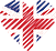 Logo of turkarkadasliksiteler.com UK, Heart Shaped Image of UK flag.